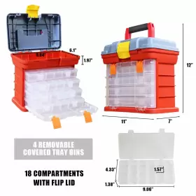 810104646611 TCE Torin Fishing Tackle Box Storage Tool Drawer #2