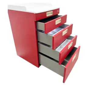 300494 TECHTONGDA Drawers Medical Storage Cabinet Steel