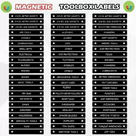 692620117154 TENARE Tool Box Organizational Magnetic Labels #3