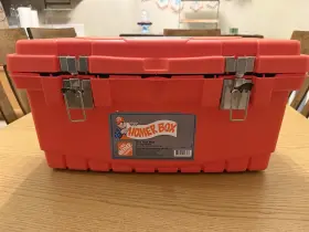 109-437 THE HOME DEPOT Homer Box Tool Lockable Handle Tray