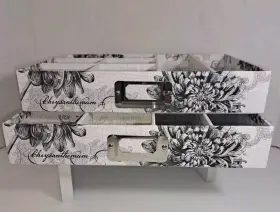 430000596508 TIM COFFEY Office Desk Organizer Dividers Flower