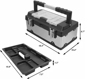 615268551920 TORIN Tool Box Storage Organizer Steel Toolbox #2