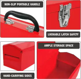 615268971018 TORIN Steel Tool Box Latch Storage #3