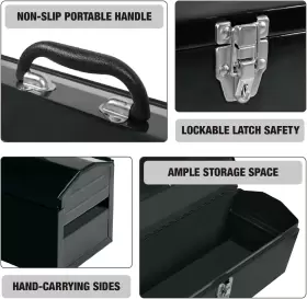 689742793823 TORIN Tool Box Hip Roof Storage Organizer #3
