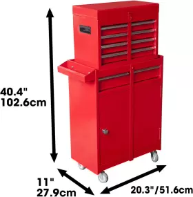 691197739042 TORIN Rolling Garage Workshop Organizer Drawer #2