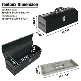 810104644235 TORIN Tool Box Hip Roof Storage Organizer Wi #2