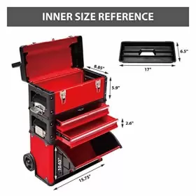 ATRJF-C305ABDR TORIN Big Stackable Tool Box Organizer Wheels #2