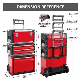 ATRJF-C305ABDR TORIN Big Stackable Tool Box Organizer Wheels #3