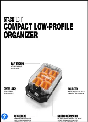 TB-B1-O-10C TOUGHBUILT Stacktech Organizer