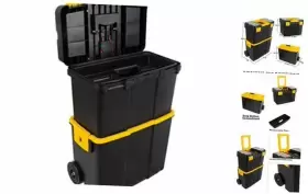 75-3042 TRADEMARK GLOBAL Tool Box Wheels Stackable Chest