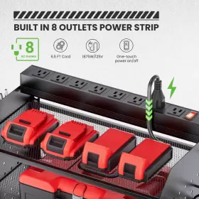 TXT202301-5TB-C TRZZ Power Tool Organizer Charging Station #2