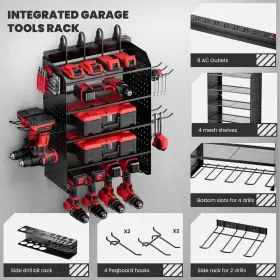 TXT202301-5TB-C TRZZ Power Tool Organizer Charging Station #3