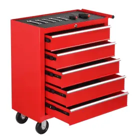 840323500296 TUFFIOM Rolling Tool Chest Drawers Lock Storage