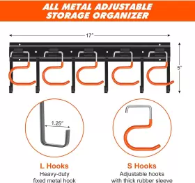 313039117107 TVKB Garden Tool Organizer Garage Wall Mount #2