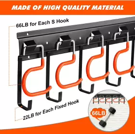 313039117107 TVKB Garden Tool Organizer Garage Wall Mount #3