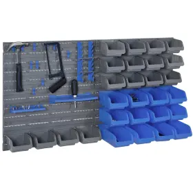 US01-B40022BU UIRIO Wall Pegboard Tool Organizer Rack Storage
