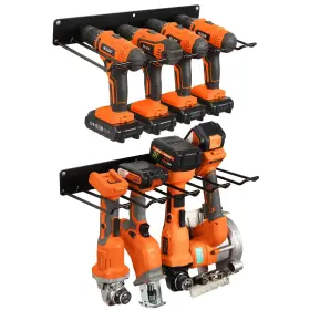 DHRS-2P-BLACK UU-MAJOR Drill Holder Wall Mount Power Tool