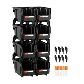 197988716303 VEVOR Stackable Storage Bins Pack Containers
