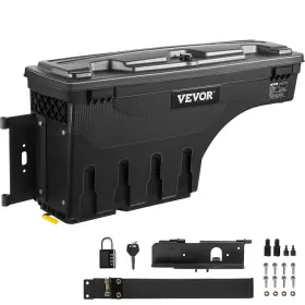840281545414 VEVOR Bed Storage Box Lockable Lid Waterproof