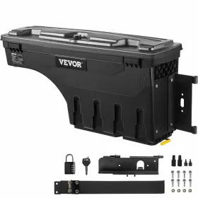 840281545421 VEVOR Bed Storage Box Lockable Lid Waterproof