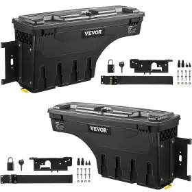 840281577422 VEVOR Bed Storage Tool Box Dodge Ram Left Right