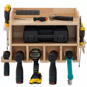 SMYMS24 VEVOR Power Tool Organizer Drill Wall Holder Slots