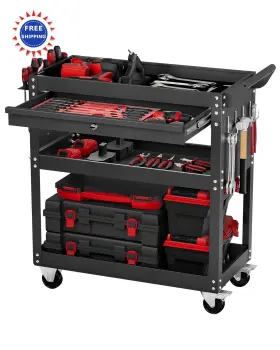T271401 VEVOR Tool Tier Rolling Mechanic Storage Organizer