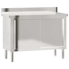 376441 VIDAXL Kitchen Table Sliding Doors Steel