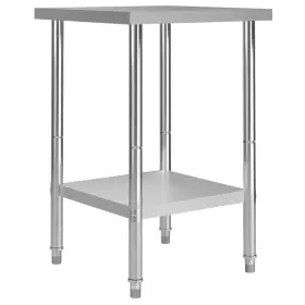 51184 VIDAXL Kitchen Table Steel Restaurant