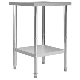 719883310879 VIDAXL Kitchen Table Steel Restaurant