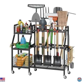 GJJ07 VISIT THE KEOMAISYTO STORE Garden Tool Organizer Wheels