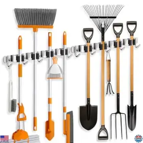 SAN-4R5H VISIT THE ZONGOOL STORE Pack Broom Holder Wall Mount