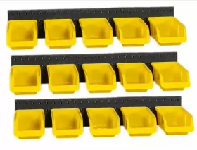 860011693505 WALLPEG Wall Storage Bins Peg Board Tracks #2
