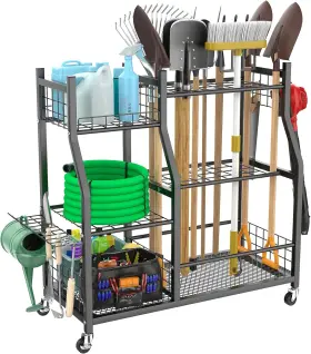US-TNGTR421WN WALMANN Rolling Garden Tool Organizer Wheels