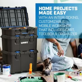 249074 WALMART STORES Rolling Tool Box Pack Mobile Storage #3