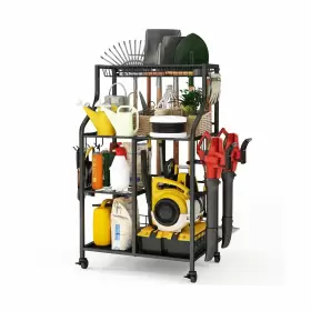 GTO-B01 WASAIT Garage Organizer Garden Tool Wheels