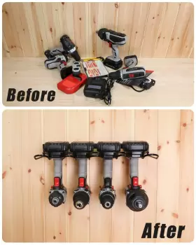 672352809121 WELLMALL Power Tool Organizer Holder Wall Mount #3