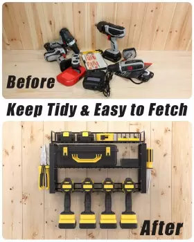 672352809220 WELLMALL Power Tool Organizer Holder Wall Mount #2