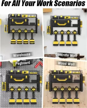 672352809220 WELLMALL Power Tool Organizer Holder Wall Mount #3