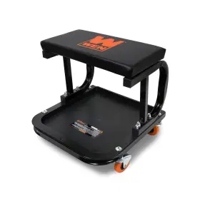 73011T WEN Rolling Mechanic Seat Onboard Storage