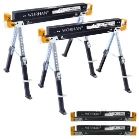 060913576882 WORHAN Sawhorse Twinpack Jobsite Table Folding