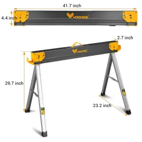 970230250176 WORKESS Saw Horses Pack Folding Sawhorse Table #2