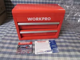 23W46 WORKPRO Mini Toolbox Drawers Top Storage Box #2