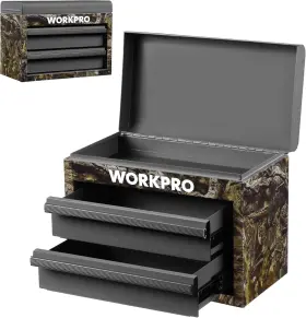 W082170A WORKPRO Mini Tool Box Top Chest Containing Drawers