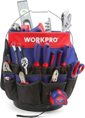 W081087A WORKPRO Tool Organizer Pockets