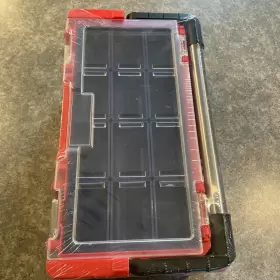 W083053A WORKPRO Tool Box Storage Lockable Lid Steel Handle #3