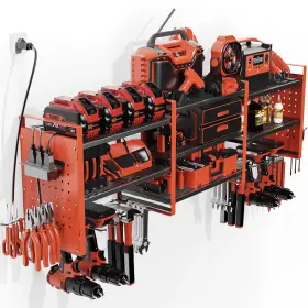 S312926 XANKZI Power Tool Organizer Wall Mount Charging Too