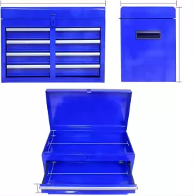 691163055862 XSHELLEY Rolling Tool Chest Box Wheels Storage #2