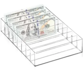 772565802367 XUWAIDSGN Acrylic Cash Organizer Budget