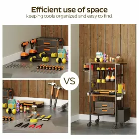 UR02BR YATINEY Power Tool Organizer Drill Holder Box Garage #2
